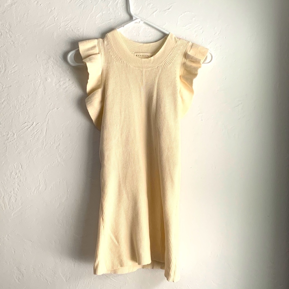 Cream sleeveless tank